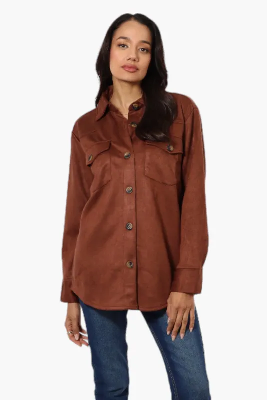 Beechers Brook Button Down Flap Pocket Lightweight Jacket - Brown sold by Fairweather