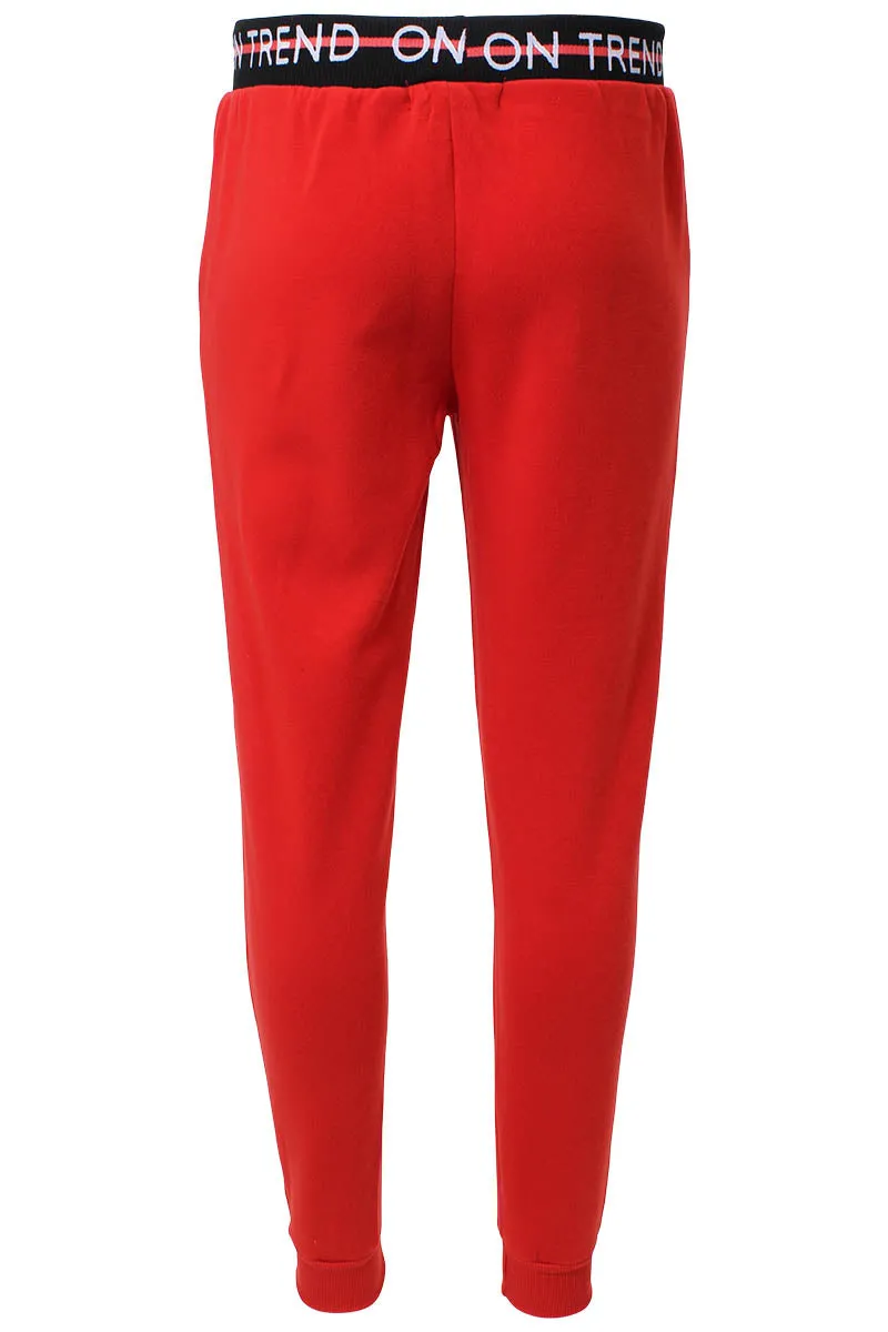 New Look Printed Waistband Joggers - Red sold by Fairweather product image thumbnail 3