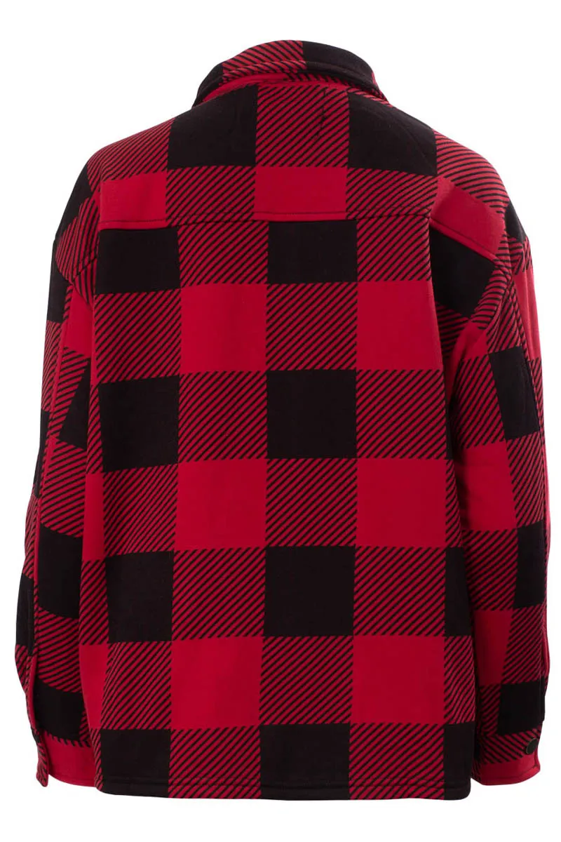 Canada Weather Gear Plaid Printed Shacket - Red sold by Fairweather product image thumbnail 3