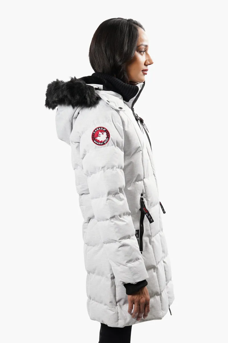 Canada Weather Gear Vegan Fur Hood Parka Jacket - Grey sold by Fairweather product image thumbnail 3