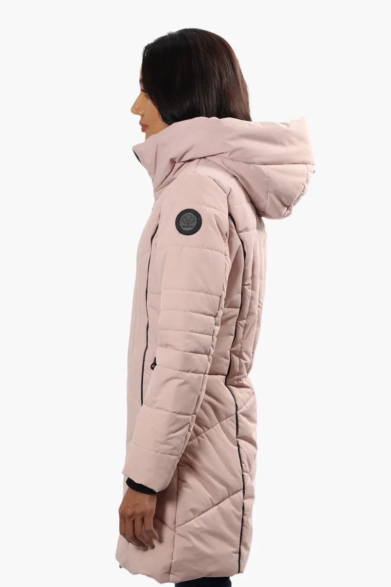 Oppenheimer Double Zipper Chevron Parka Jacket - Pink sold by Fairweather product image thumbnail 3