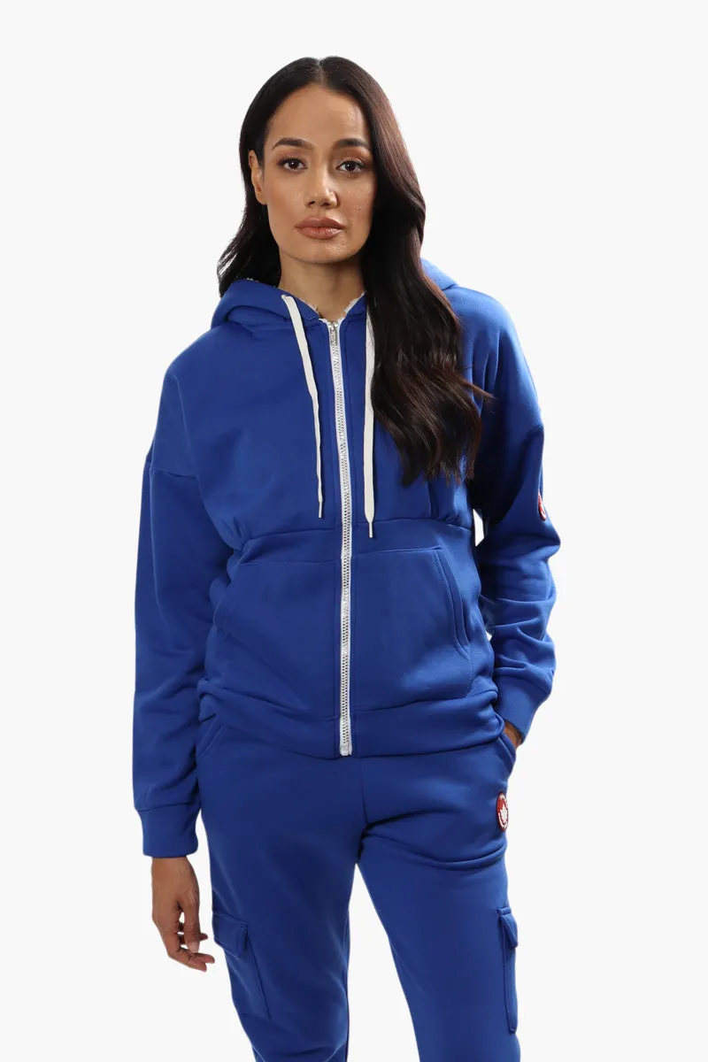 Canada Weather Gear Sherpa Lined Hoodie - Blue sold by Fairweather