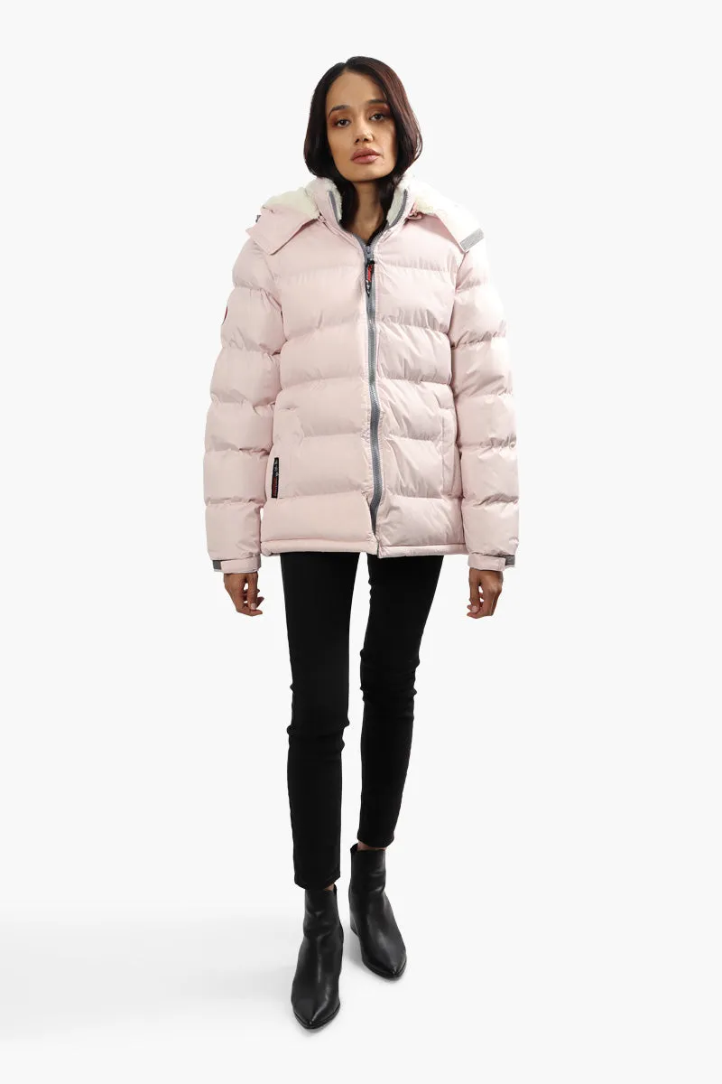 Canada Weather Gear Sherpa Collar Bomber Jacket - Pink sold by Fairweather product image thumbnail 2