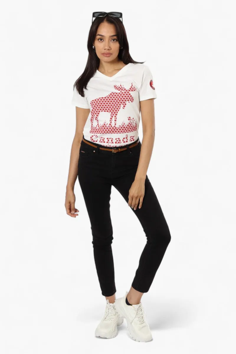Canada Weather Gear Moose Print Tee - White sold by Fairweather product image thumbnail 2