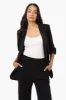 Limite Solid Roll Up Sleeve Blazer - Black sold by Fairweather
