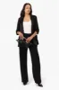 Limite Solid Roll Up Sleeve Blazer - Black sold by Fairweather