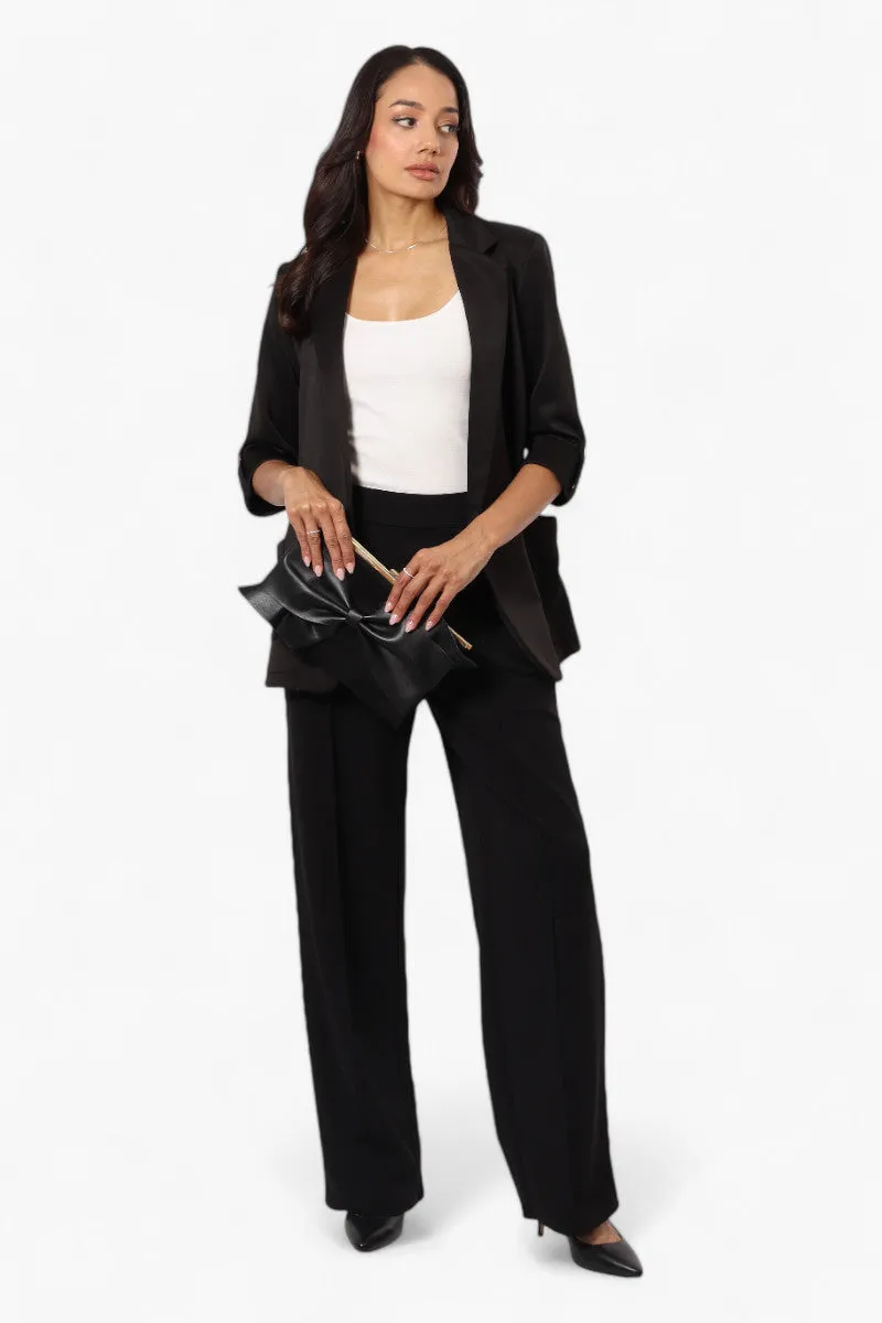 Limite Solid Roll Up Sleeve Blazer - Black sold by Fairweather product image thumbnail 2
