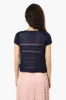 Impress Cap Sleeve Crochet Shrug Cardigan - Navy sold by Fairweather