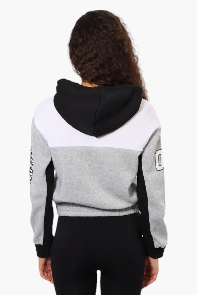 New Look Fleece Colour Block Racing Hoodie - Grey sold by Fairweather product image thumbnail 4
