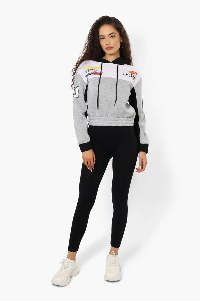New Look Fleece Colour Block Racing Hoodie - Grey sold by Fairweather product image thumbnail 2