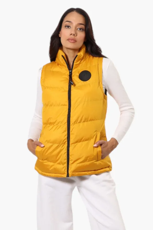Canada Weather Gear Solid Bubble Vest - Mustard sold by Fairweather