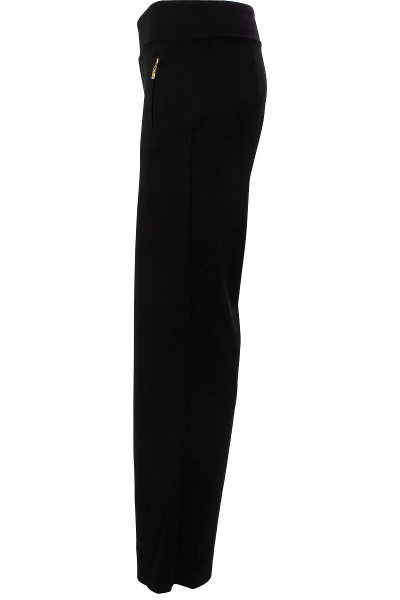 Solid Zip Pocket Wide Leg Pants - Black sold by Fairweather product image thumbnail 2