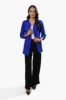 Limite Roll Up Sleeve Open Blazer - Blue sold by Fairweather