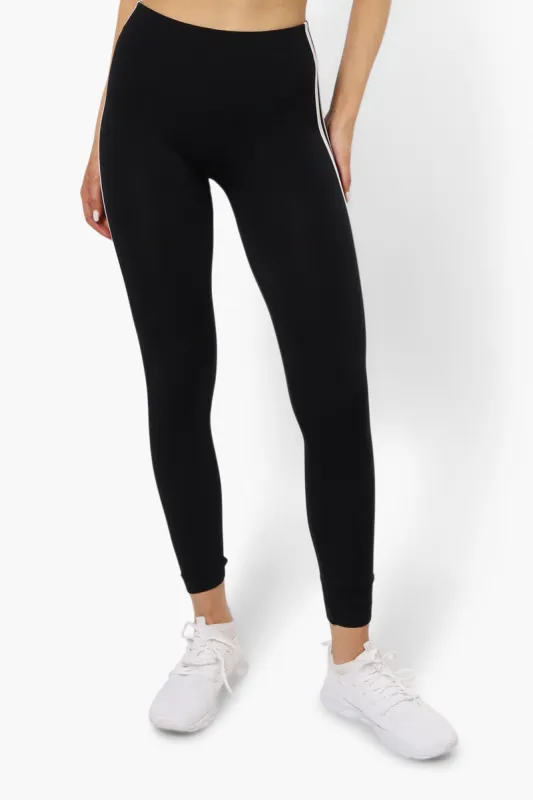 New Look Basic Side Stripe Leggings - Black sold by Fairweather