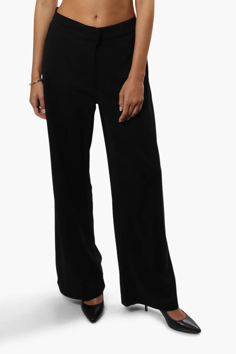 Limite Solid Wide Leg Pants - Black sold by Fairweather