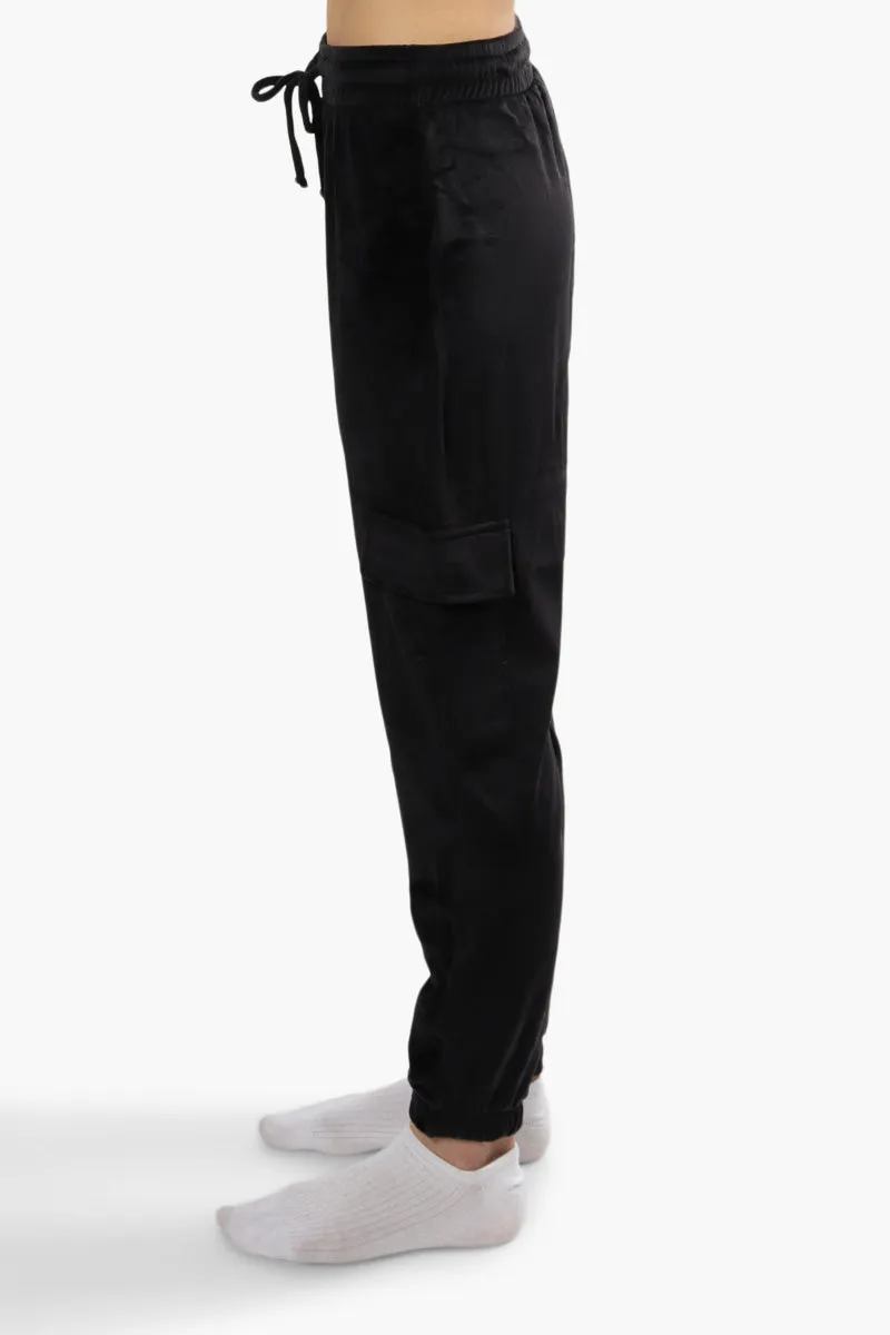 Mikk Cargo Waist Tie Joggers - Black sold by Fairweather product image thumbnail 3