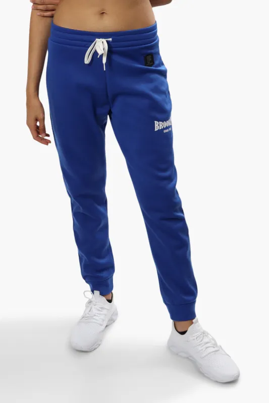Fahrenheit Brooklyn Print Joggers - Blue sold by Fairweather