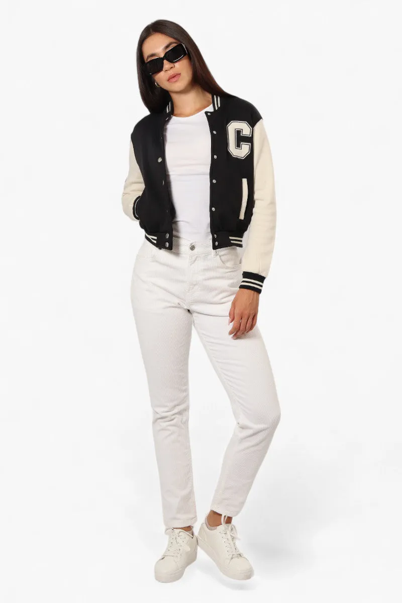 Canada Weather Gear Contrast Sleeve Varsity Lightweight Jacket - Black sold by Fairweather product image thumbnail 2