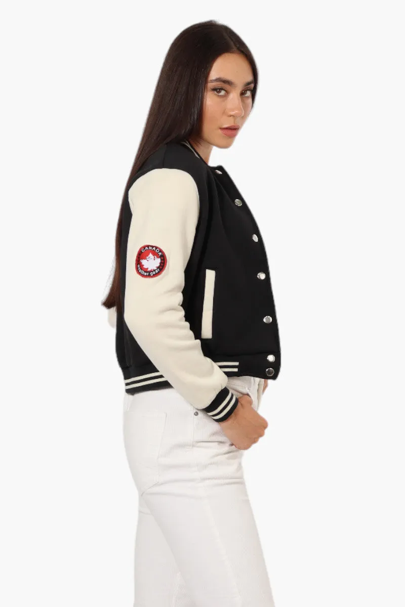 Canada Weather Gear Contrast Sleeve Varsity Lightweight Jacket - Black sold by Fairweather product image thumbnail 3