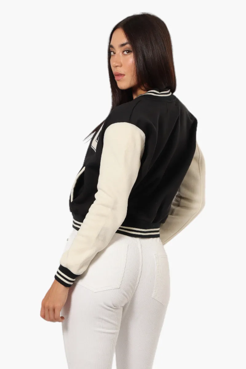 Canada Weather Gear Contrast Sleeve Varsity Lightweight Jacket - Black sold by Fairweather product image thumbnail 4