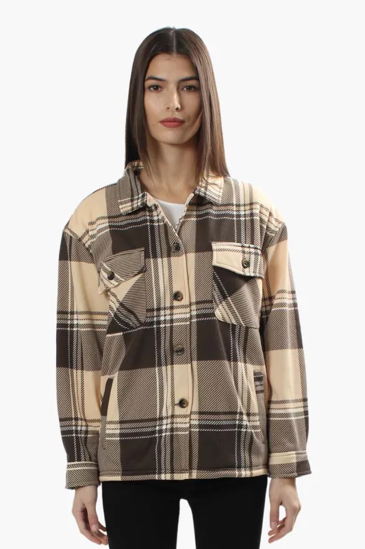 Canada Weather Gear Plaid Lightweight Jacket - Beige sold by Fairweather