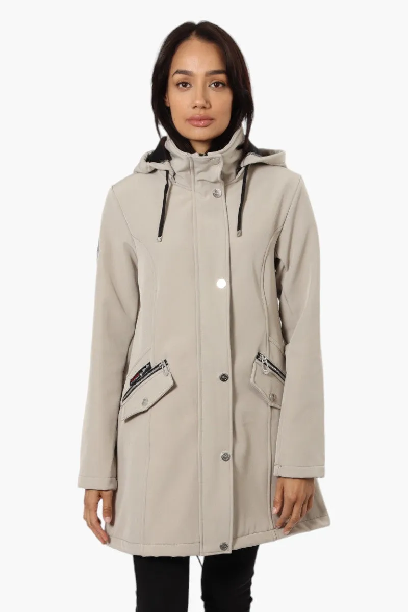 Canada Weather Gear Hooded Lightweight Jacket - Taupe sold by Fairweather