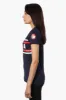 Canada Weather Gear Striped Canada Print Tee - Navy sold by Fairweather