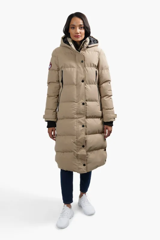 Canada Weather Gear Long Puffer Parka Jacket - Beige sold by Fairweather