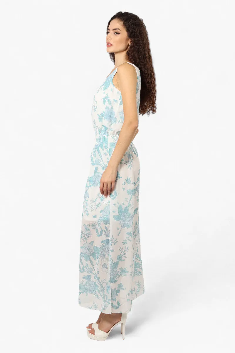Limite Floral Sleeveless Tank Maxi Dress - White sold by Fairweather product image thumbnail 3