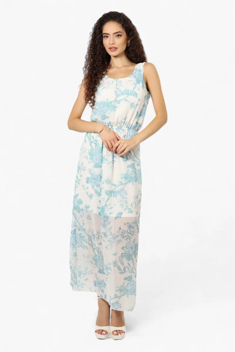 Limite Floral Sleeveless Tank Maxi Dress - White sold by Fairweather product image thumbnail 2