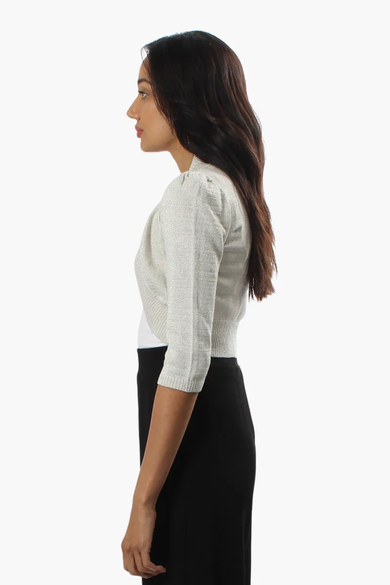 Limite 3/4 Sleeve Open Shrug Cardigan - Cream sold by Fairweather product image thumbnail 3