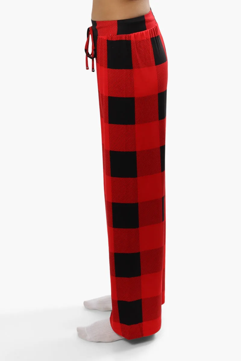 Cuddly Canuckies Plaid Print Pajama Pants - Red sold by Fairweather product image thumbnail 3