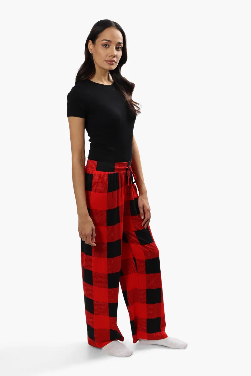 Cuddly Canuckies Plaid Print Pajama Pants - Red sold by Fairweather product image thumbnail 2