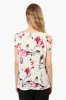 Impress Floral Cap Sleeve Shirt - White sold by Fairweather