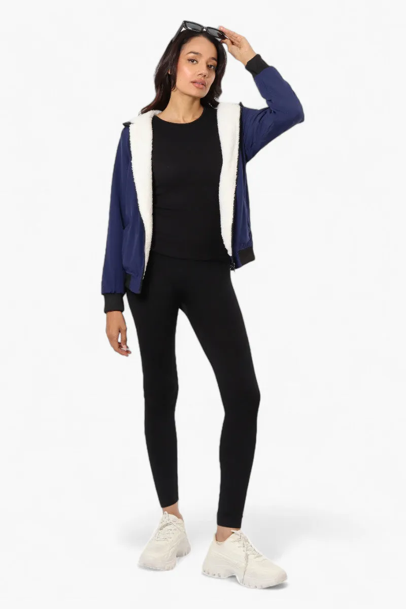 Fahrenheit Hooded Fleece Lined Windbreaker Lightweight Jacket - Navy sold by Fairweather product image thumbnail 2