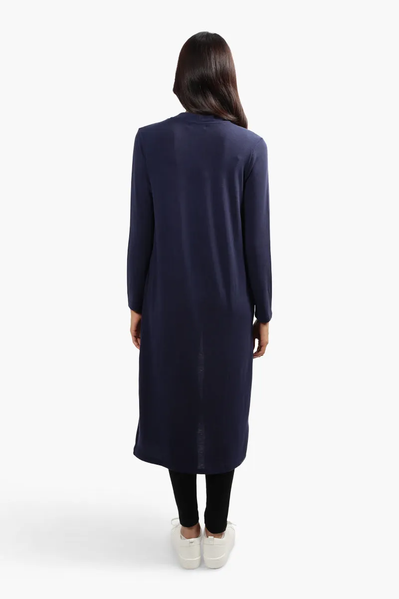 Majora Long Sleeve Open Front Cardigan - Navy sold by Fairweather product image thumbnail 4