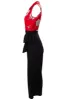 Floral Crossover Sleeveless Jumpsuit - Red sold by Fairweather