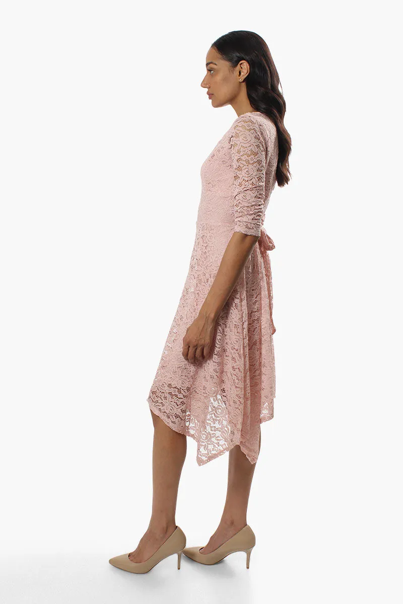 Limite Lace Keyhole Cocktail Dress - Pink sold by Fairweather product image thumbnail 2
