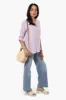 International INC Company Floral Roll Up Sleeve Blouse - Purple sold by Fairweather