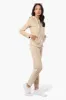 Mikk Hooded Velour Plush Pajama Top - Beige sold by Fairweather