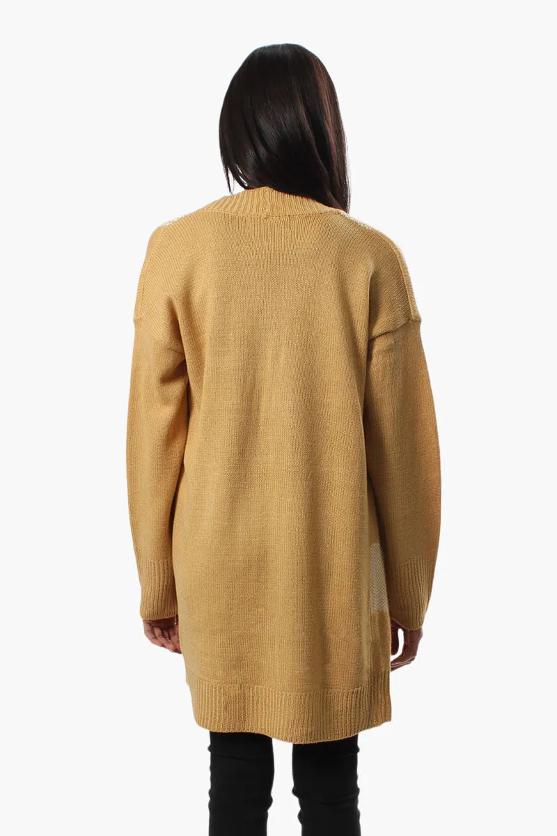 Canada Weather Gear Plaid Open Cardigan - Beige sold by Fairweather product image thumbnail 4