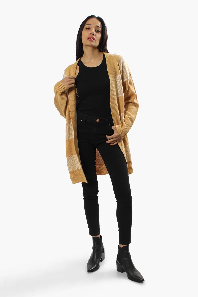 Canada Weather Gear Plaid Open Cardigan - Beige sold by Fairweather product image thumbnail 2