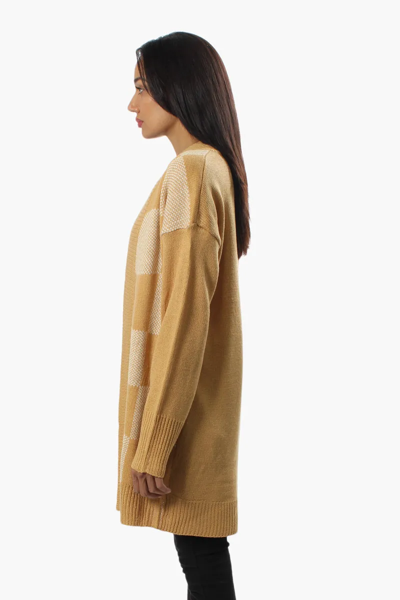 Canada Weather Gear Plaid Open Cardigan - Beige sold by Fairweather product image thumbnail 3