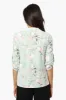 Beechers Brook Floral Roll Up Sleeve Shirt - Mint sold by Fairweather