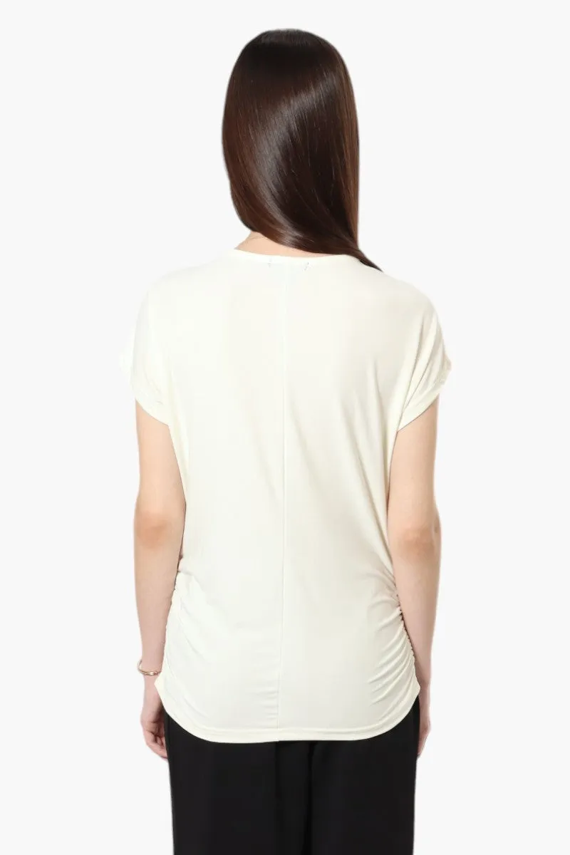 Beechers Brook Cap Sleeve Necklace Blouse - White sold by Fairweather product image thumbnail 4