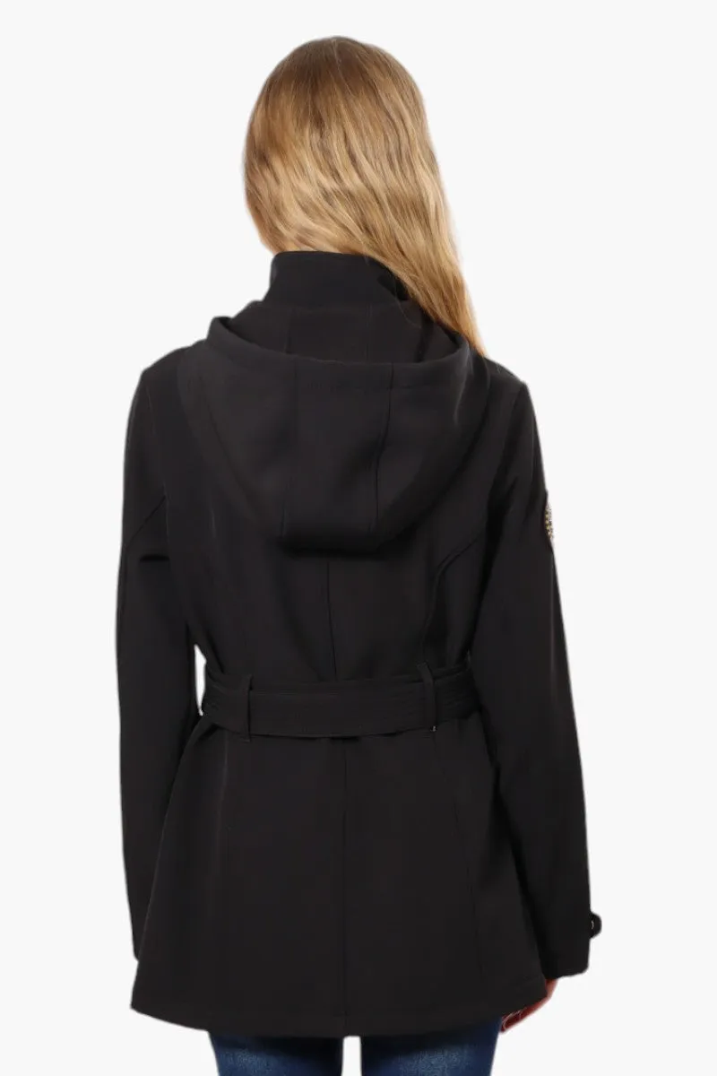 Canada Weather Gear Belted Front Button Lightweight Jacket - Black sold by Fairweather product image thumbnail 4