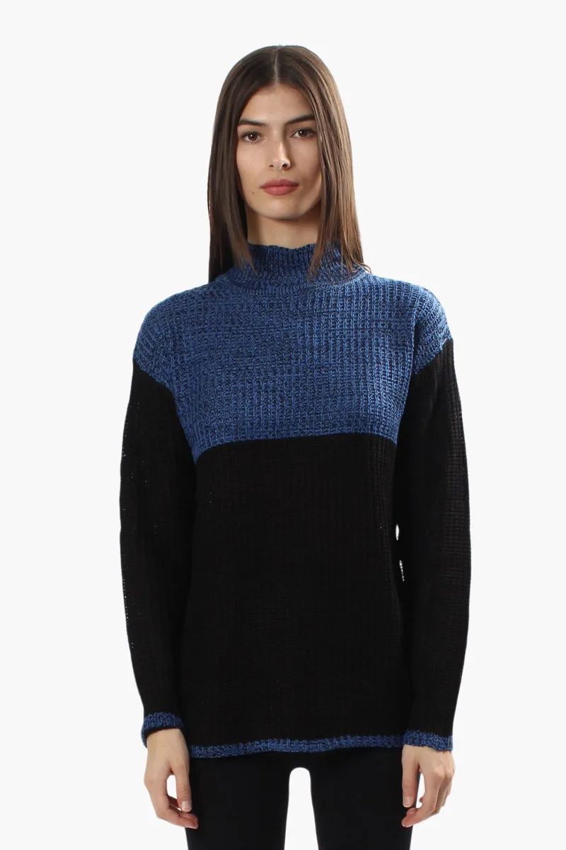 Canada Weather Gear Colour Block Pullover Sweater - Blue sold by Fairweather