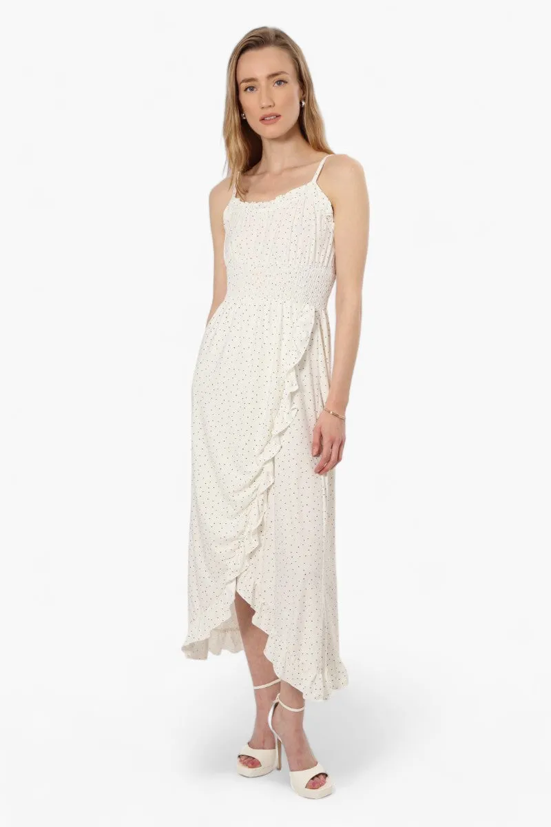 Limite Floral Cinched Waist Maxi Dress - White sold by Fairweather product image thumbnail 2
