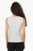 Limite Lurex Cowl Neck Tank Top - White sold by Fairweather