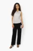 Limite Lurex Cowl Neck Tank Top - White sold by Fairweather